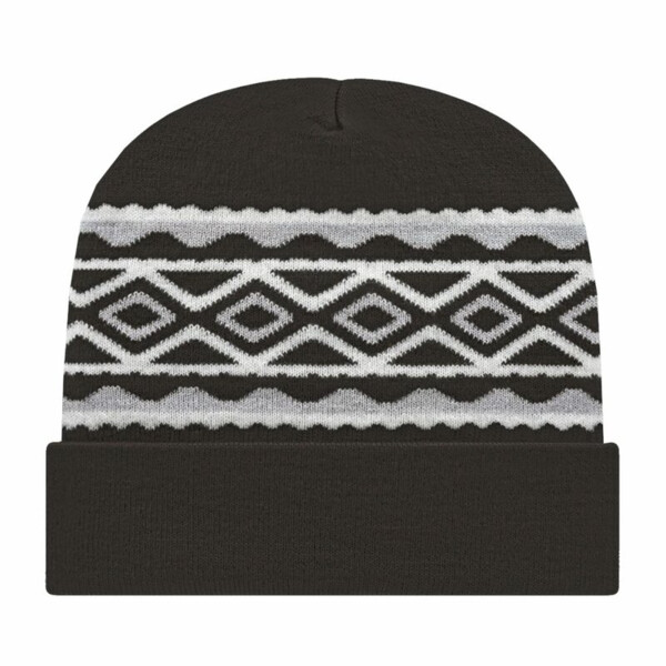 USA- Made Diamond Cuffed Beanie Thumbnail