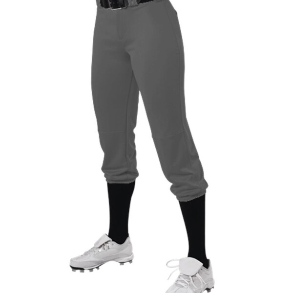 Girls' Premium Fastpitch Softball Pants with Belt Loops Thumbnail